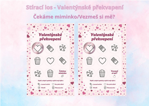 Stírací los - Valentýnské překvapení