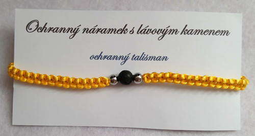 Ochranný náramek s lávovým kamenem