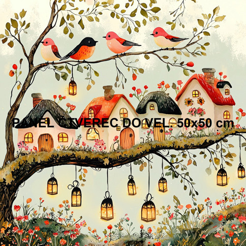 Bavlněný panel 10x10 cm