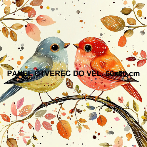 Bavlněný panel 10x10 cm