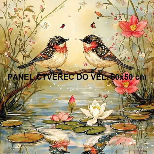 Bavlněný panel 10x10 cm — foto 1