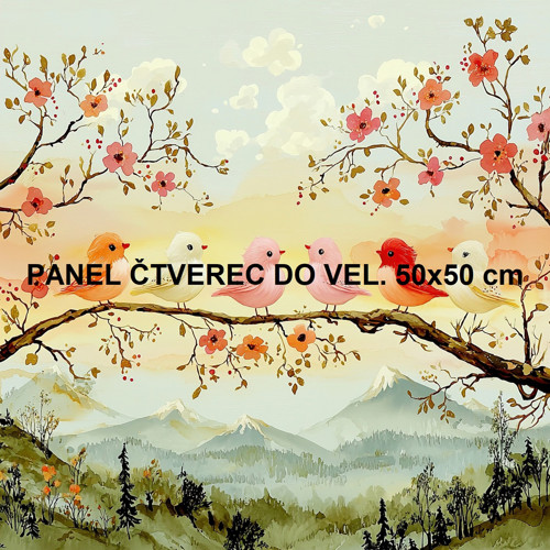 Bavlněný panel 10x10 cm — foto 1