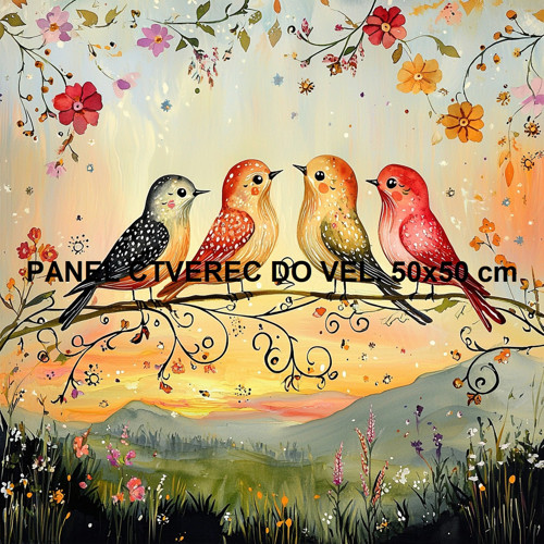 Bavlněný panel 10x10 cm