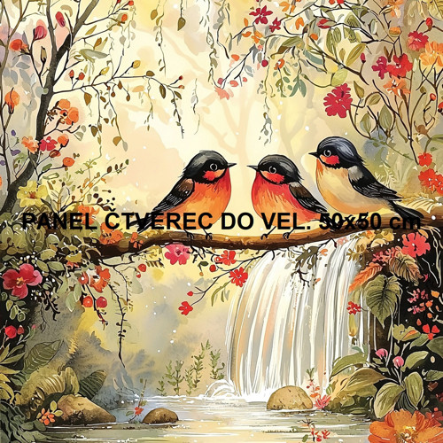 Bavlněný panel 10x10 cm — foto 1