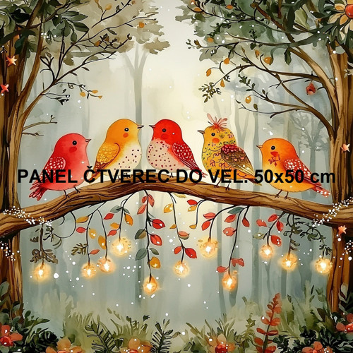 Bavlněný panel 10x10 cm — foto 1