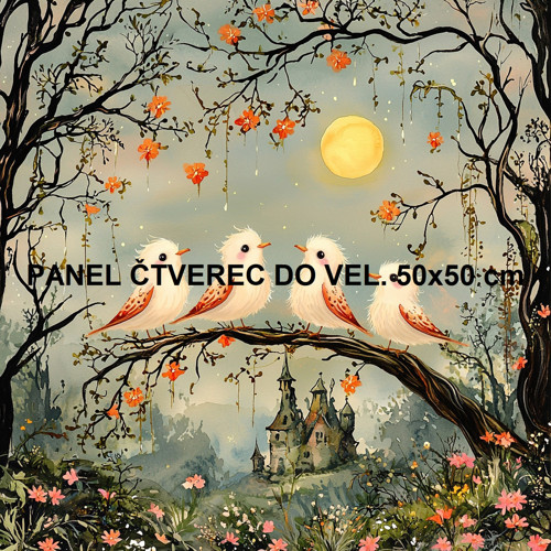 Bavlněný panel 10x10 cm — foto 1