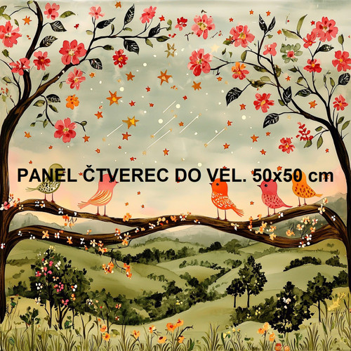 Bavlněný panel 10x10 cm — foto 1