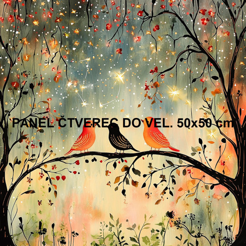 Bavlněný panel 10x10 cm — foto 1