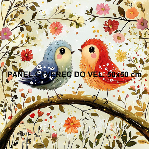 Bavlněný panel 10x10 cm