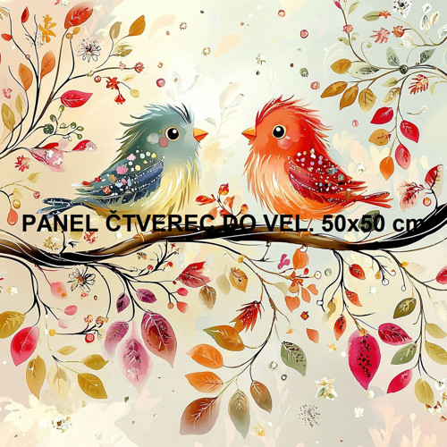 Bavlněný panel 10x10 cm — foto 1