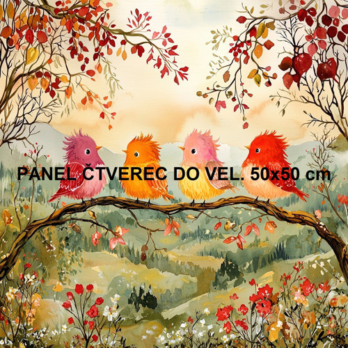 Bavlněný panel 10x10 cm