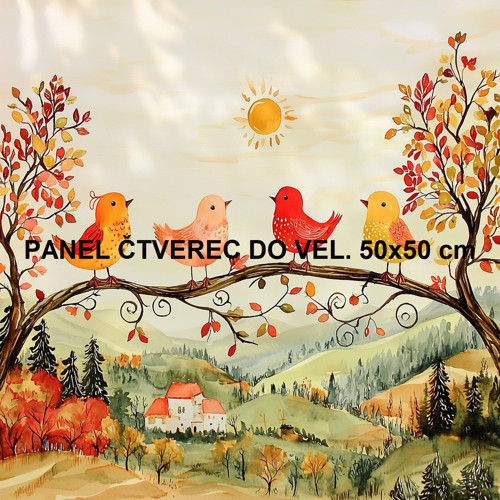 Bavlněný panel 10x10 cm — foto 1