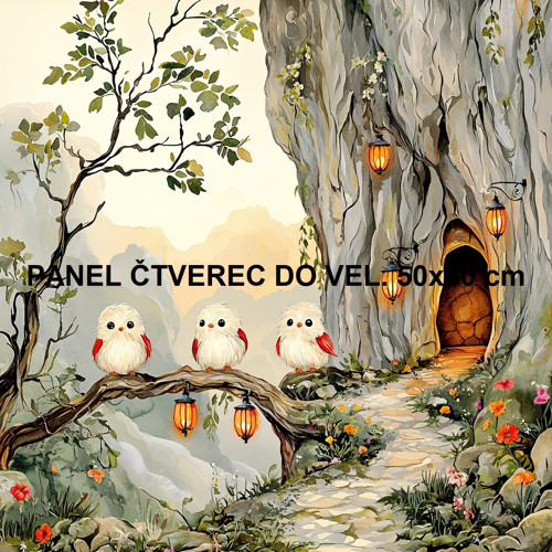 Bavlněný panel 10x10 cm — foto 1