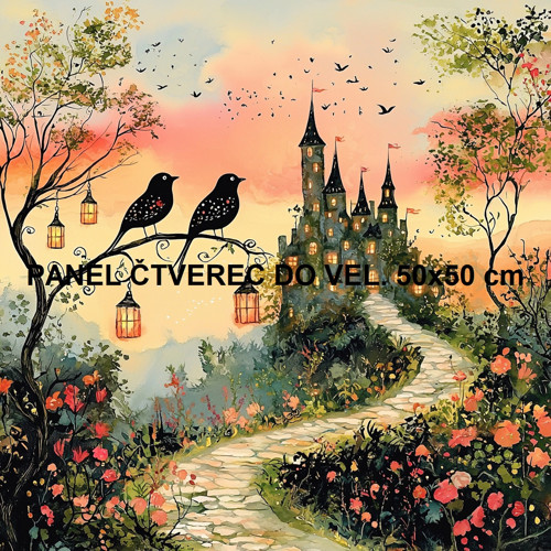 Bavlněný panel 10x10 cm — foto 1