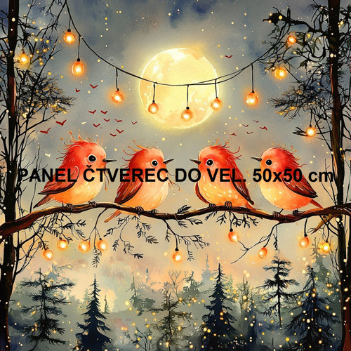 Bavlněný panel 10x10 cm — foto 1