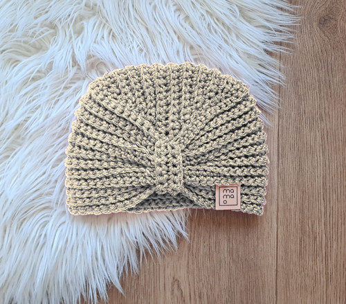 Háčkovaná čepice TURBAN