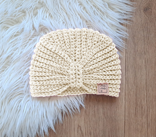Háčkovaná čepice TURBAN — foto 1