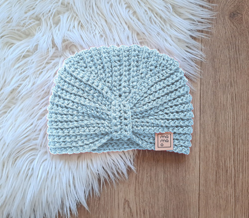 Háčkovaná čepice TURBAN — foto 1