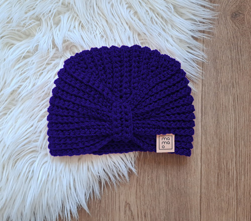 Háčkovaná čepice TURBAN
