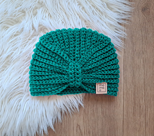 Háčkovaná čepice TURBAN — foto 1
