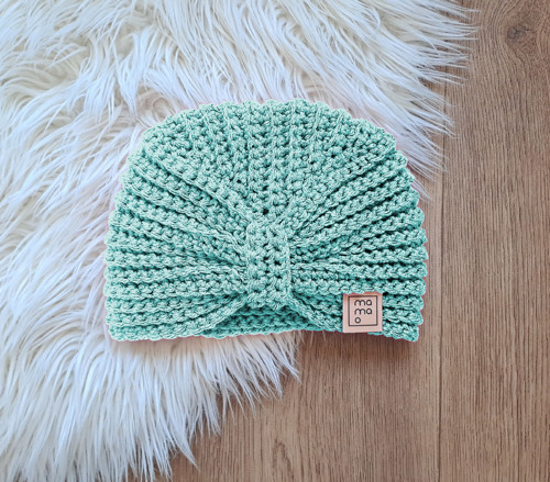 Háčkovaná čepice TURBAN
