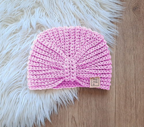 Háčkovaná čepice TURBAN