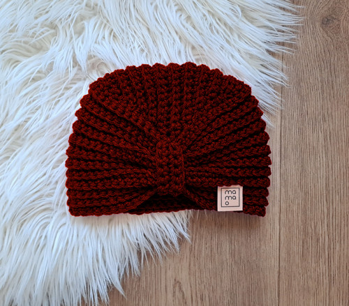 Háčkovaná čepice TURBAN — foto 1