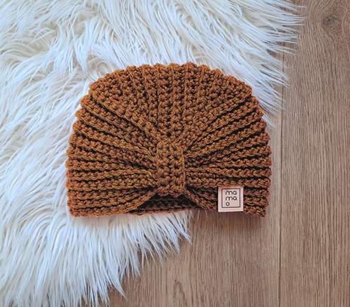 Háčkovaná čepice TURBAN