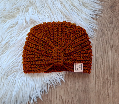 Háčkovaná čepice TURBAN