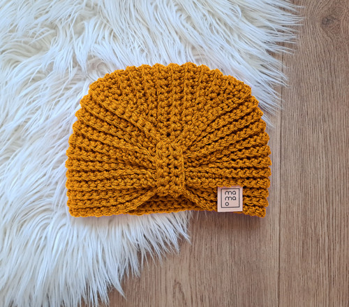 Háčkovaná čepice TURBAN