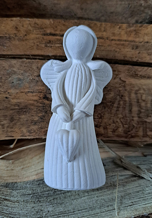 3D ANDÍLEK SE SRDÍČKEM 8,5 cm