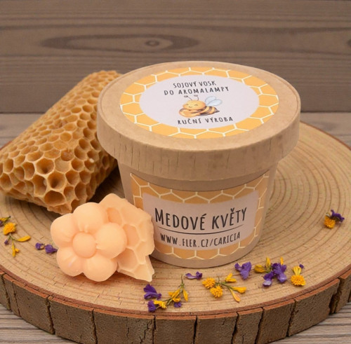 Sojový vosk do aromalampy - Medové květy