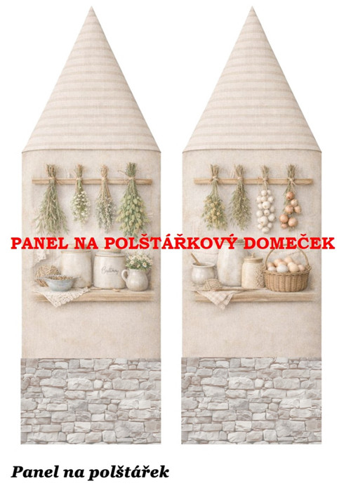 Bavlněný panel 48,5x67 cm