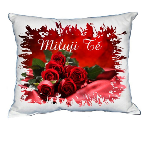 Polštář Svatý Valentýn Miluji Tě růže 30x40 cm