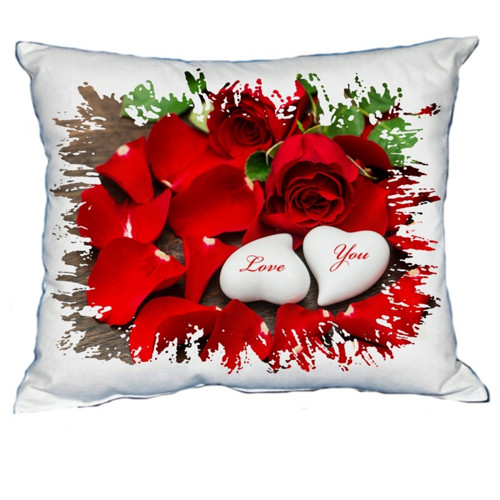 Polštář Svatý Valentýn Love You růže 30x40 cm