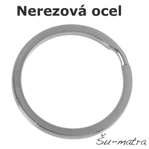 Kroužky na klíče 25 mm z nerezové oceli (4 ks)
