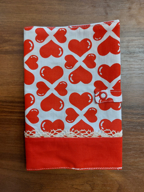 Obal na očkovací průkaz - srdíčka