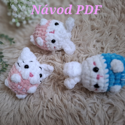 Návod na háčkovaného zajíčka a kočičku