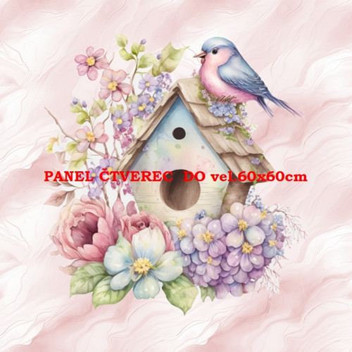 Bavlněný panel 10x10 cm