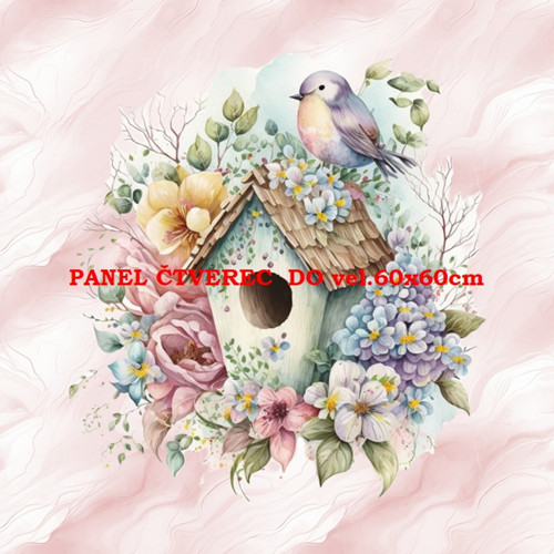 Bavlněný panel 10x10 cm — foto 1