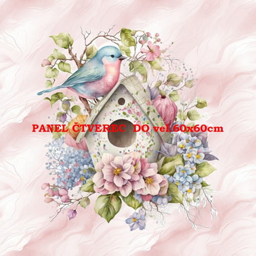Bavlněný panel 10x10 cm