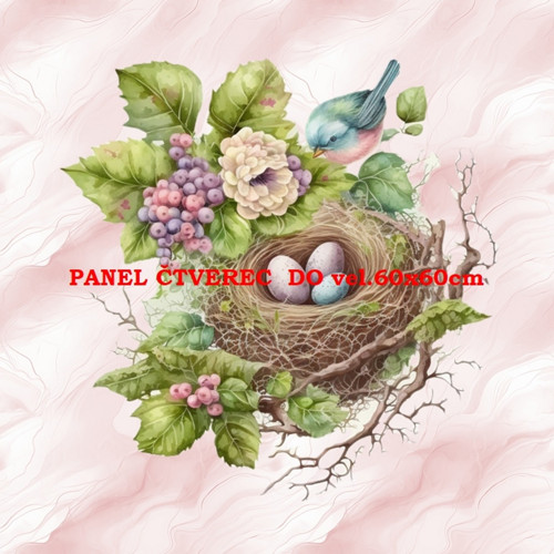 Bavlněný panel 10x10 cm — foto 1