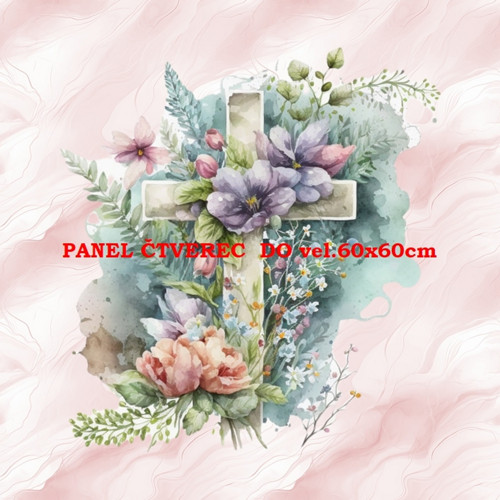 Bavlněný panel 10x10 cm — foto 1