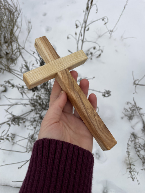 Jasanový kříž 20 cm č.152 — foto 1