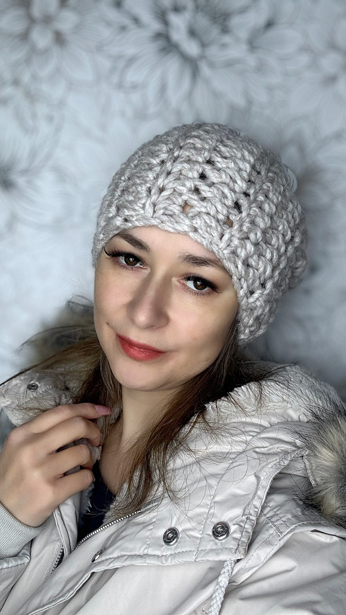 Čepka z alpaky béžová SKLADEM