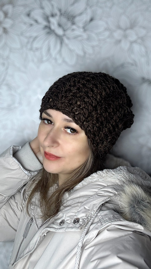 Čepka z alpaky hnědá SKLADEM