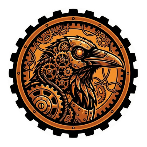 Placka "Iron Raven" Steampunk Havran (Bestiář)