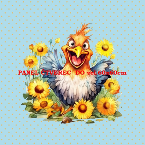 Bavlněný panel 10x10 cm — foto 1
