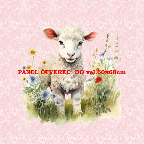 Bavlněný panel 10x10 cm