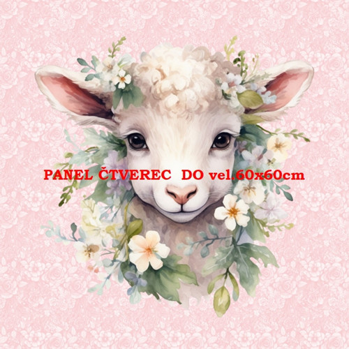 Bavlněný panel 10x10 cm